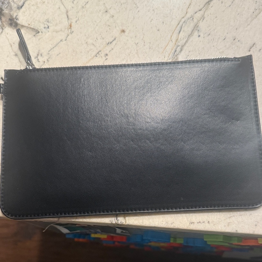 Black Leather Clutch